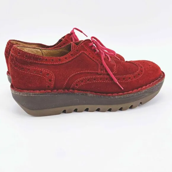 Fly London Jane Super Chunky Lace Up Oxford Shoes