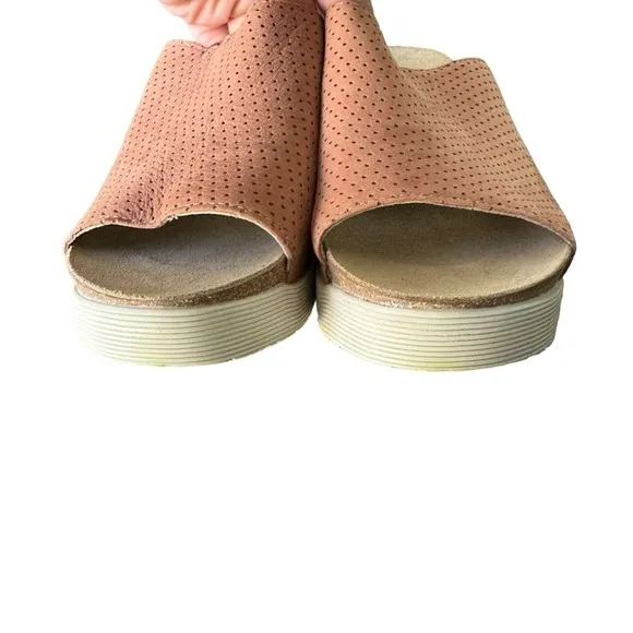 Fly London - NWOB Whin 176 Fly Slide Wedge Sandal in Rose Sz 40