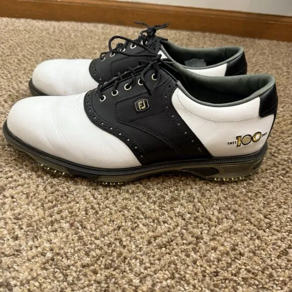 FootJoy Premiere Classics 100 Year Special Spiked Golf Shoes Mens 10.5 Leather