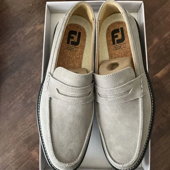 FootJoy Suede Loafer Men's Casual Shoes Size 10.5 M Grey #79077 New