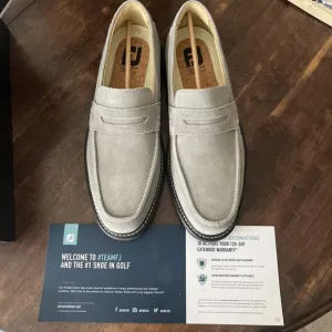FootJoy Suede Loafer Men's Casual Shoes Size 10.5 M Grey #79077 New