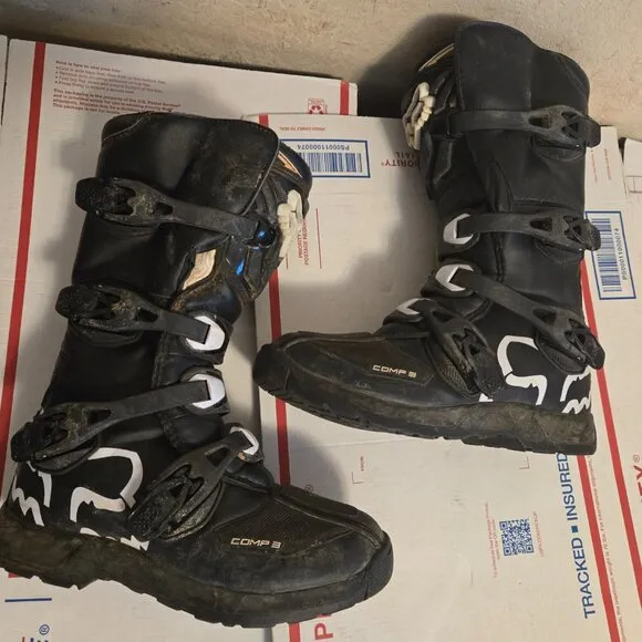 Fox Comp 3 Motocross Boots Youth Y6 EU 39 Size