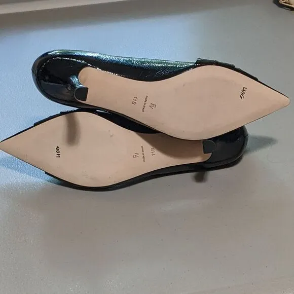 Frances Valentine NY Knot Kitten Heel Pointed Toe Pump 11B