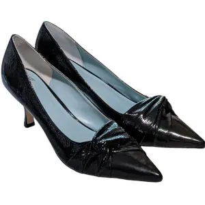 Frances Valentine NY Knot Kitten Heel Pointed Toe Pump 11B