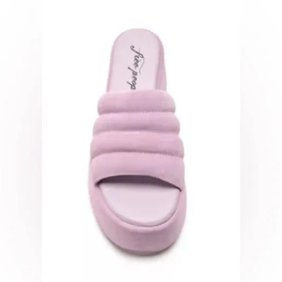 FREE PEOPLE Almost Paradise Platform Slide Sandal - Orchid