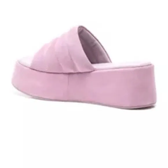 FREE PEOPLE Almost Paradise Platform Slide Sandal - Orchid