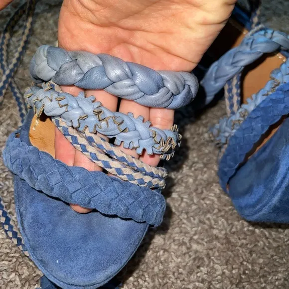 Free People Bacio 61 Pandino Lace Up Platform Heel Sandals