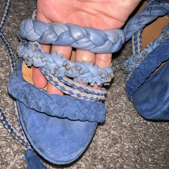 Free People Bacio 61 Pandino Lace Up Platform Heel Sandals