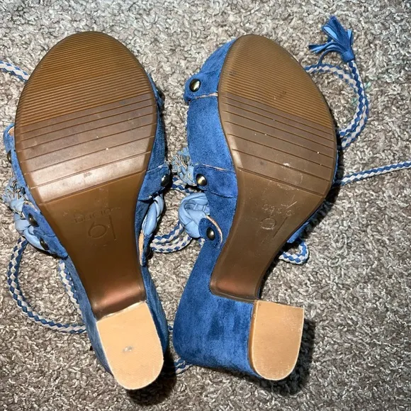Free People Bacio 61 Pandino Lace Up Platform Heel Sandals