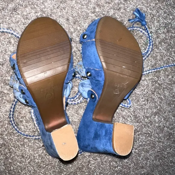 Free People Bacio 61 Pandino Lace Up Platform Heel Sandals