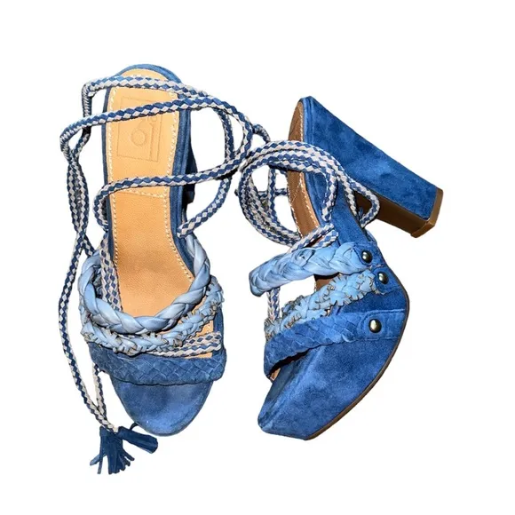 Free People Bacio 61 Pandino Lace Up Platform Heel Sandals