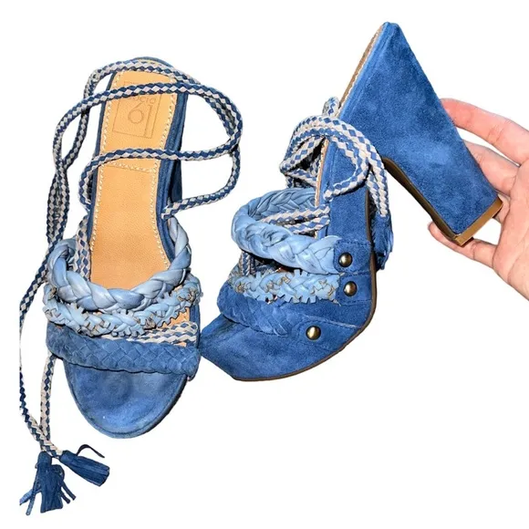 Free People Bacio 61 Pandino Lace Up Platform Heel Sandals