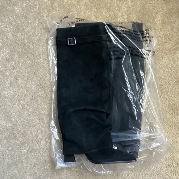 Free People Black Suede Boots size 7