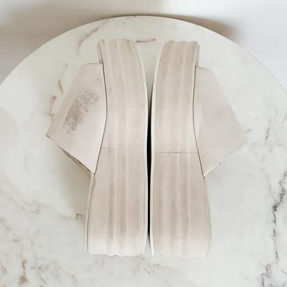 Free People Harbor Platform Sandal Vanilla Size 6.5 US 36.5 EU NEW