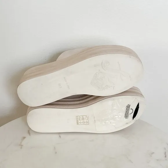 Free People Harbor Platform Sandal Vanilla Size 6.5 US 36.5 EU NEW