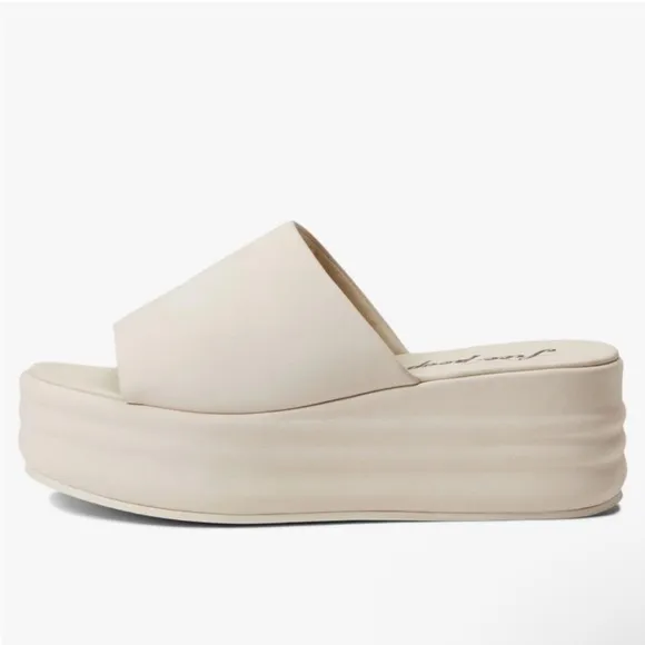 Free People Harbor Platform Sandal Vanilla Size 6.5 US 36.5 EU NEW