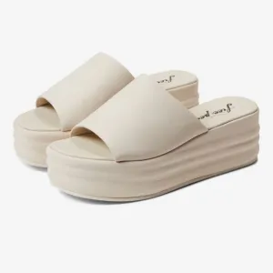 Free People Harbor Platform Sandal Vanilla Size 6.5 US 36.5 EU NEW