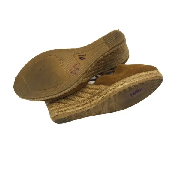 Free People Marabella Wedge Lace Up Espadrilles 39