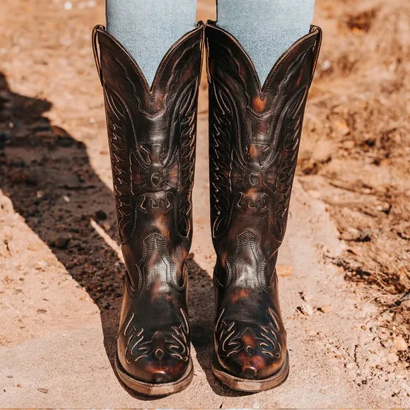 Freebird Willie Western Cowboy Boots Size 8