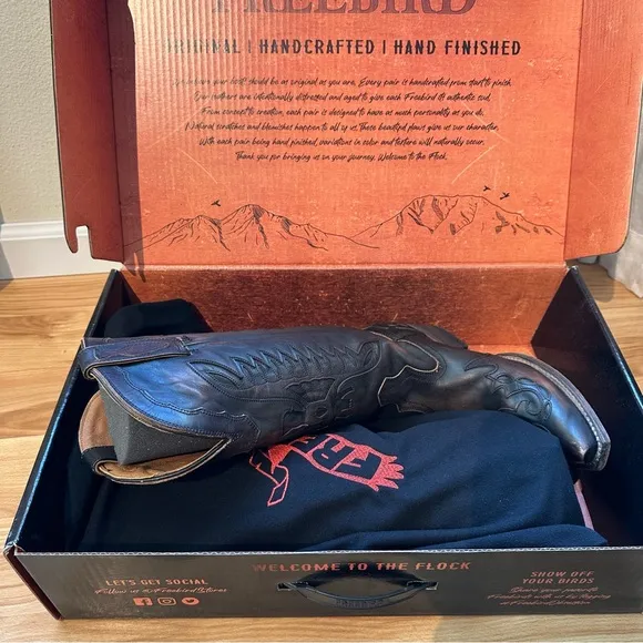 Freebird Willie Western Cowboy Boots Size 8