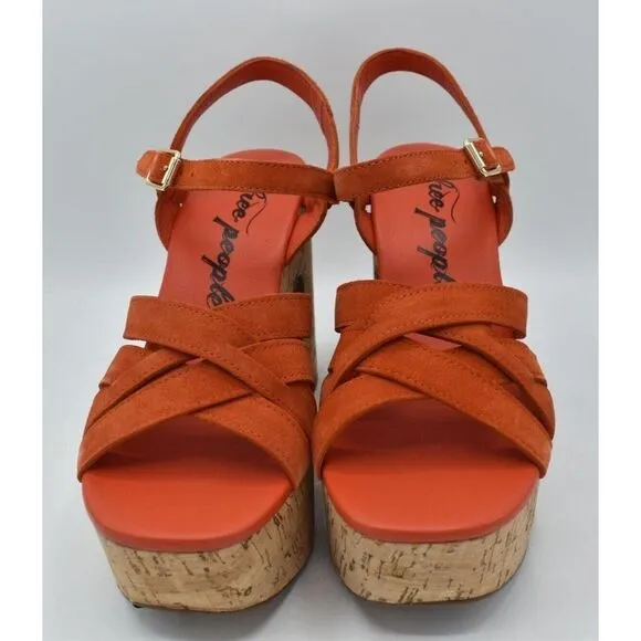 Free People Womens Size EU 39 US 9 Lisbon Sunstar Mary Jane Platform Sandals
