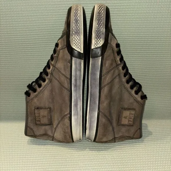 Frye Greene Tall Lace Shoes High Top Leather Sneaker Men’s Size 10 Tan Gray