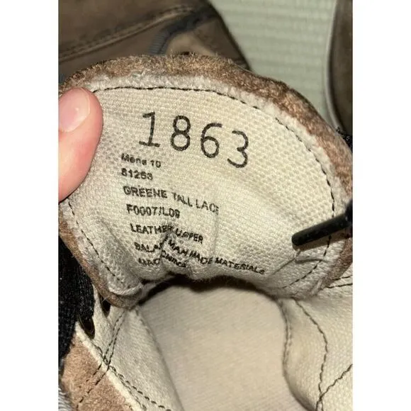 Frye Greene Tall Lace Shoes High Top Leather Sneaker Men’s Size 10 Tan Gray