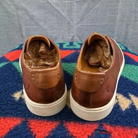 Frye Shoes Men Size 10.5 M Brown Casual Sneaker Leather Style 7200043