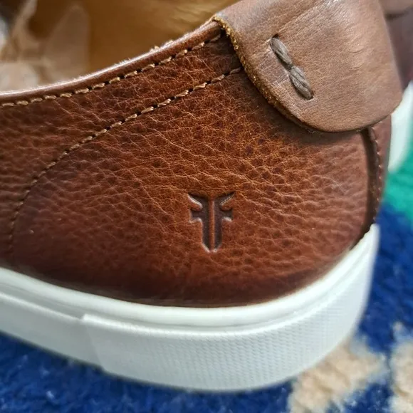 Frye Shoes Men Size 10.5 M Brown Casual Sneaker Leather Style 7200043