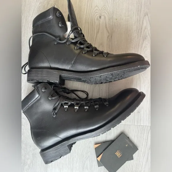 Frye Size 11 Men's Leather Boots, Black