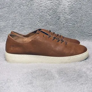 Frye Webster Low Lace Womens Size 9 Sneakers Shoes Cognac Brown Leather