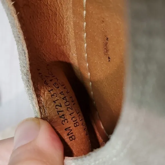 Frye Womens Carson Ankle Ballet  Suede Zip Back Loafer Slip on flats shoes