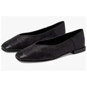Frye Women's Claire Woven Flats Black Smooth Leather Size 11 Stylish Comfy