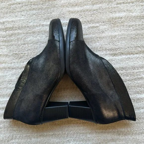 Gabor Women's Enfield Ankle Booties Metallic Black Boots Size UK 5 | US 7.5