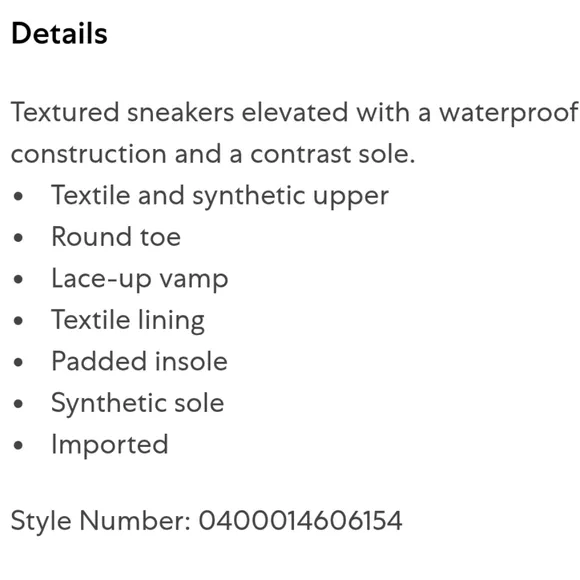 Generation Zerogrand Water-Resistant Sneakers,size 14 M