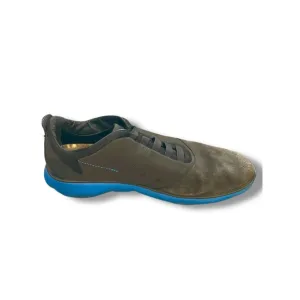 Geox U Nebula B Gray Brown Turquoise Respira Suede Lace Up Euro Sneakers 9
