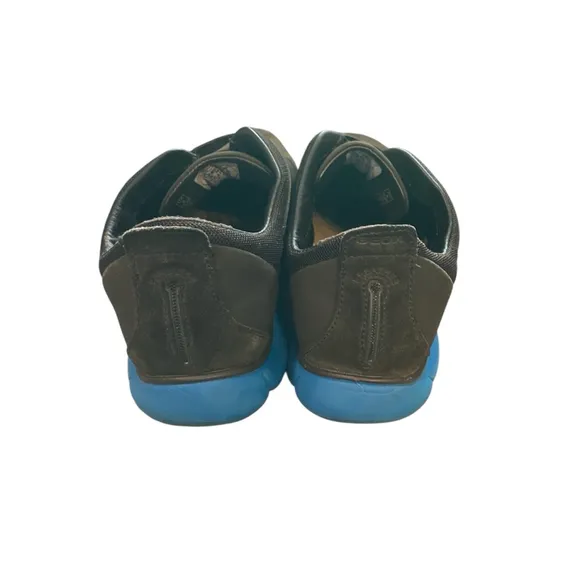 Geox U Nebula B Gray Brown Turquoise Respira Suede Lace Up Euro Sneakers 9