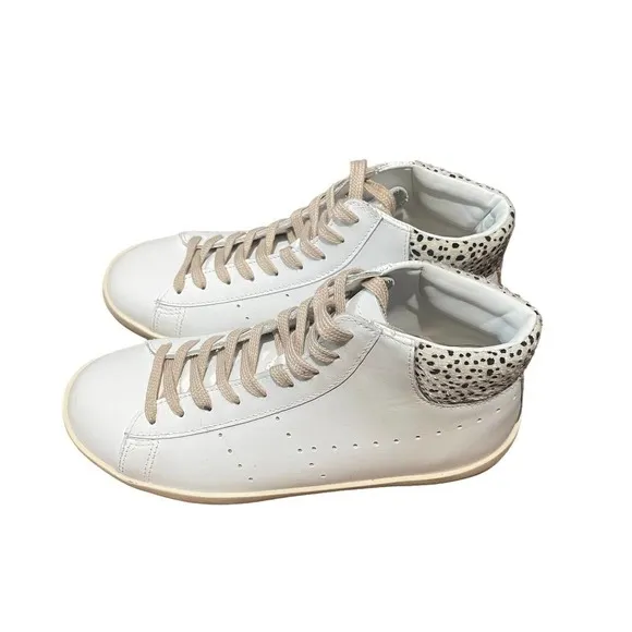 Gola Classics Nova High Safari in White/Cheetah/Nude