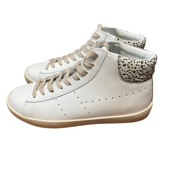 Gola Classics Nova High Safari in White/Cheetah/Nude