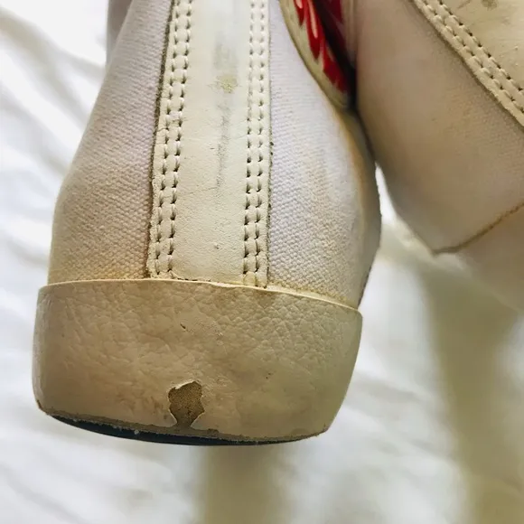 Golden goose francy White High-Top Sneakers with Star Design