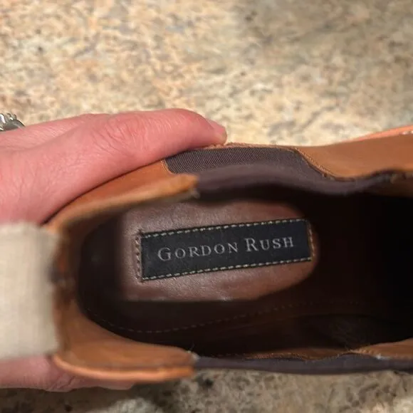 Gordon Rush Men's Mathews light brown leather ankle boots