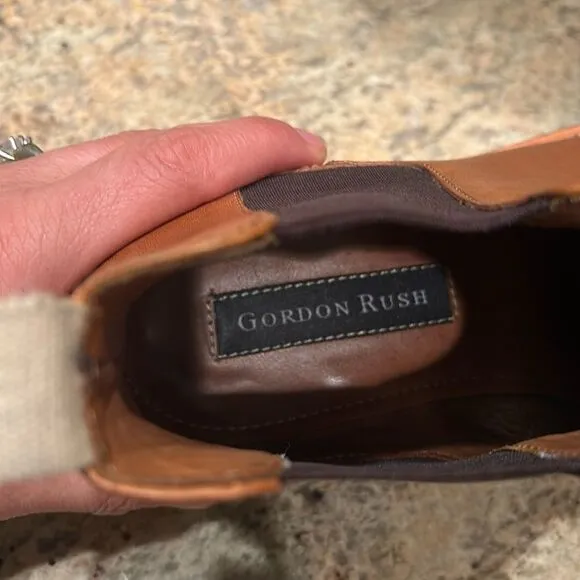 Gordon Rush Men's Mathews light brown leather ankle boots