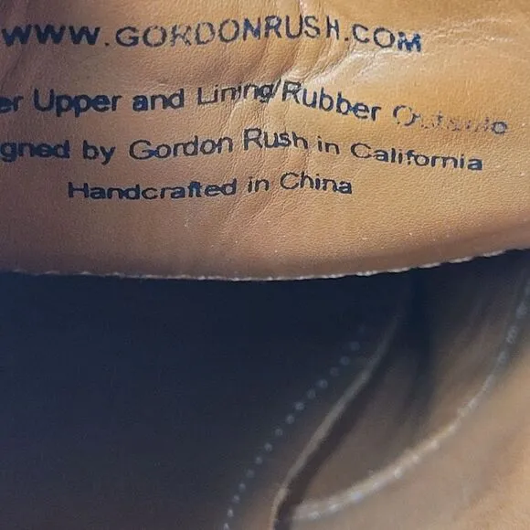 Gordon Rush Cornell Mens Oxford Shoes Size 10.5 Brown Leather Wingtip Shoes