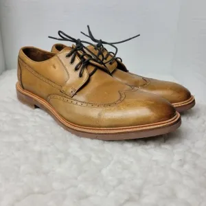 Gordon Rush Cornell Mens Oxford Shoes Size 10.5 Brown Leather Wingtip Shoes