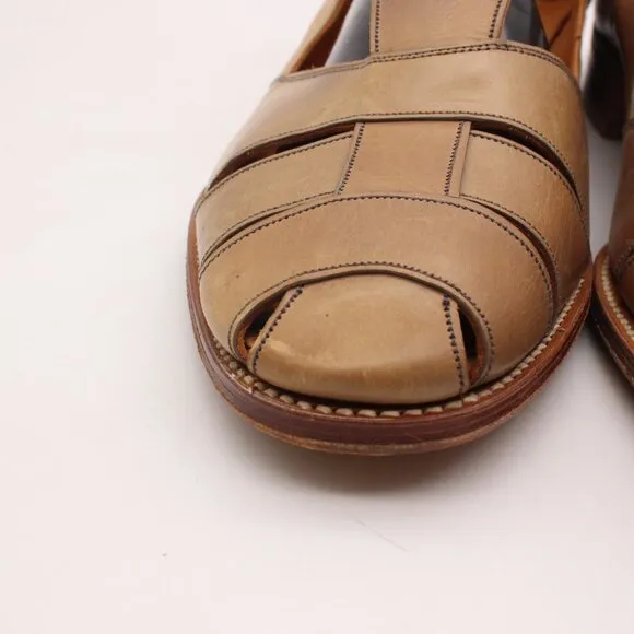Grenson Footmaster Fisherman Men's Size 11.5 D Brown Leather Shoes England