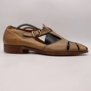 Grenson Footmaster Fisherman Men's Size 11.5 D Brown Leather Shoes England