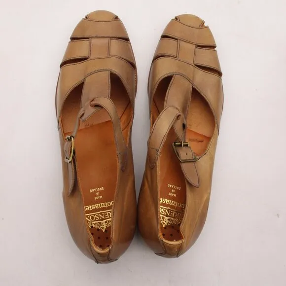 Grenson Footmaster Fisherman Men's Size 11.5 D Brown Leather Shoes England