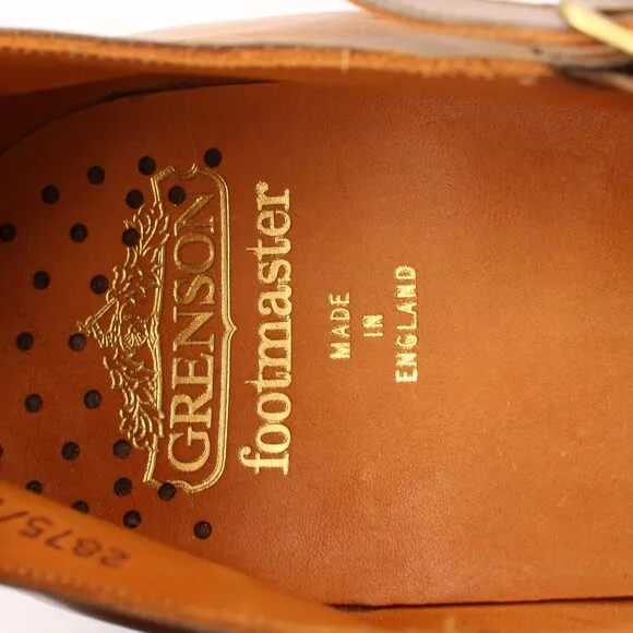 Grenson Footmaster Fisherman Men's Size 11.5 D Brown Leather Shoes England