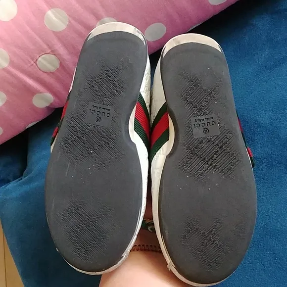 Gucci kids leather sneakers