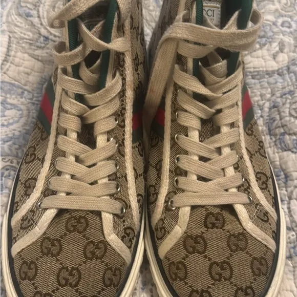 Gucci Men's Brown High-Top Sneakers